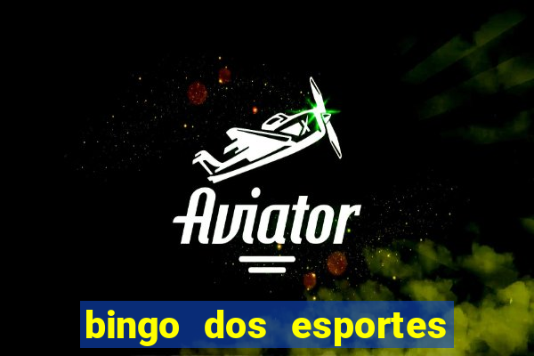 bingo dos esportes para imprimir